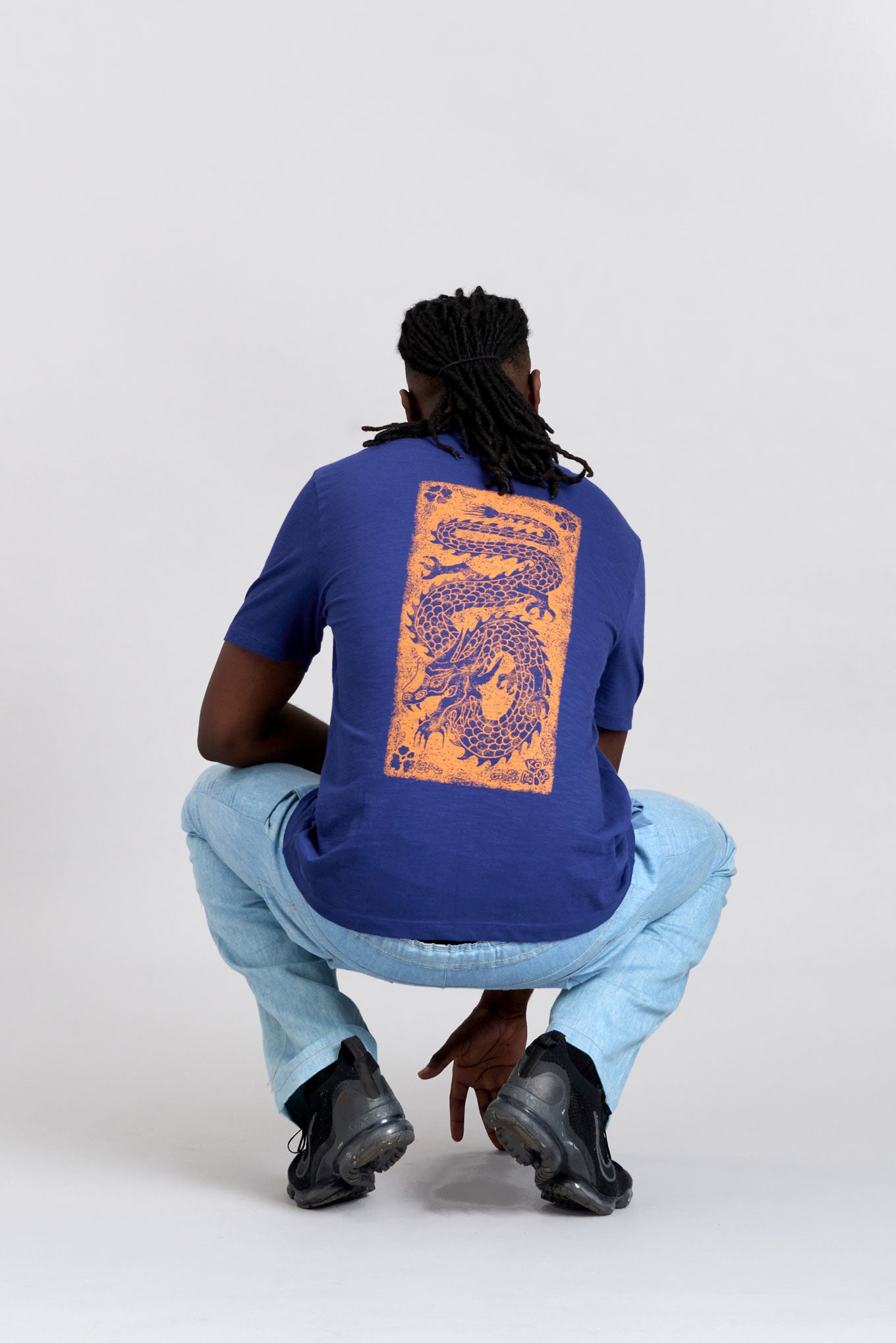 DRAGON - GOTS Organic Cotton Tee Navy