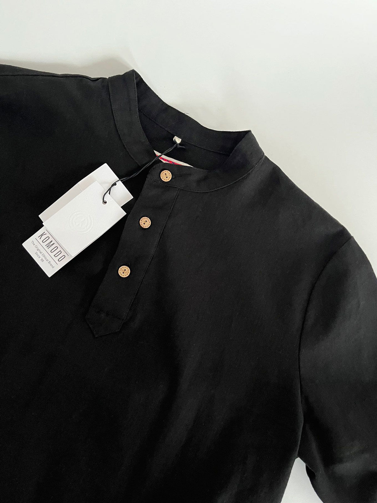 ELIJAH - Organic Linen Cotton Shirt - Black