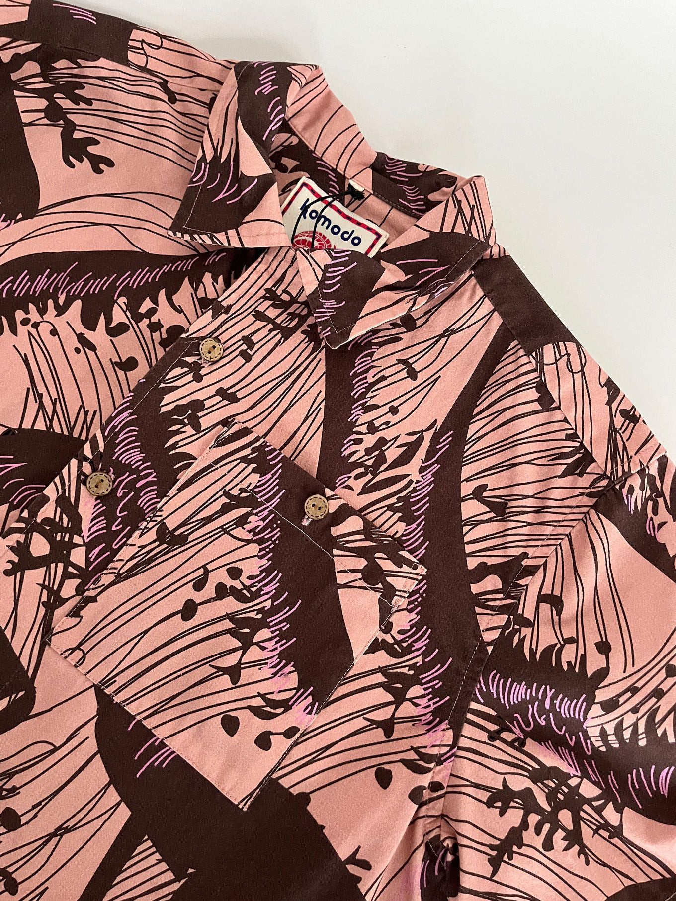 SPINDRIFT - Organic Cotton Shirt - Pink Wave