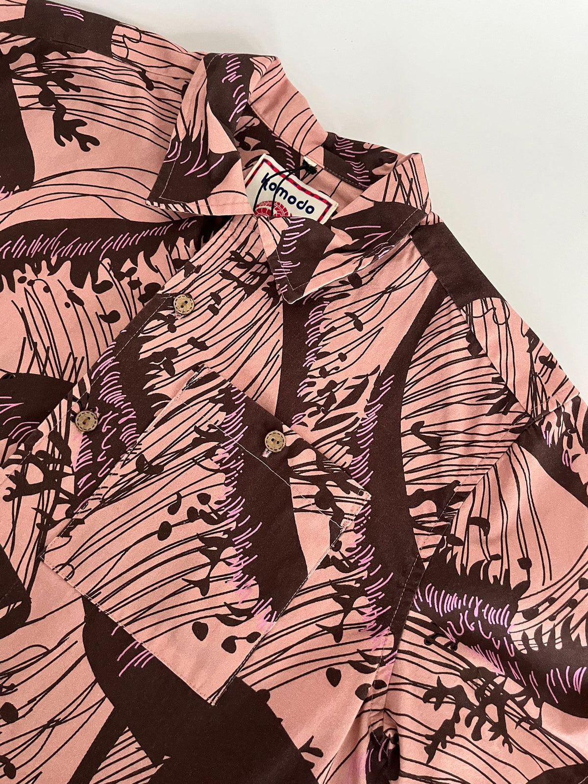 SPINDRIFT - Organic Cotton Shirt - Pink Wave