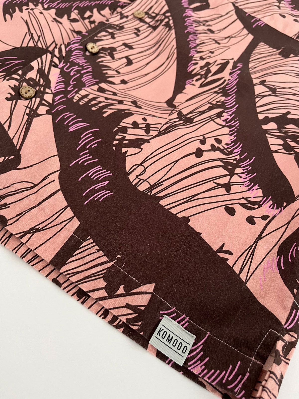 SPINDRIFT - Organic Cotton Shirt - Pink Wave