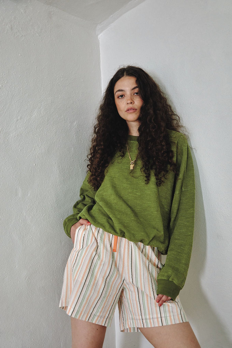 DAWN - Organic Cotton Sweat - Green