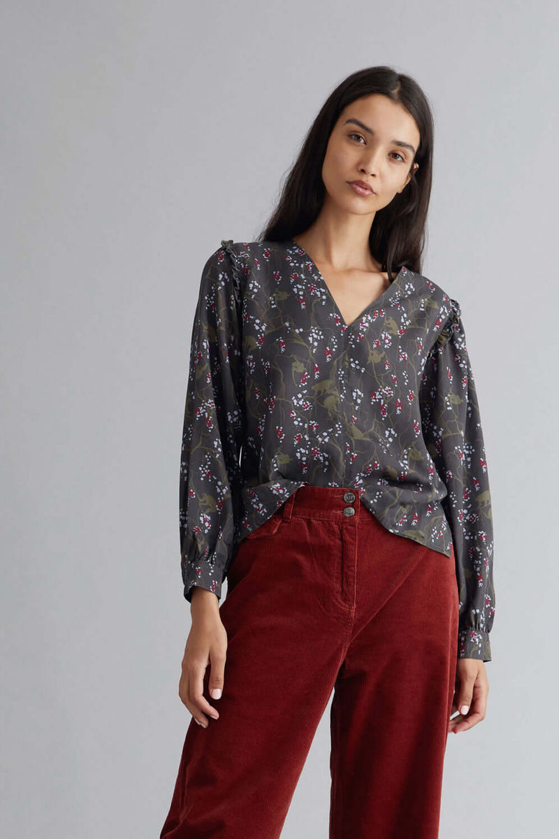 AKARI - Tencel Top Winter Jungle Ivy