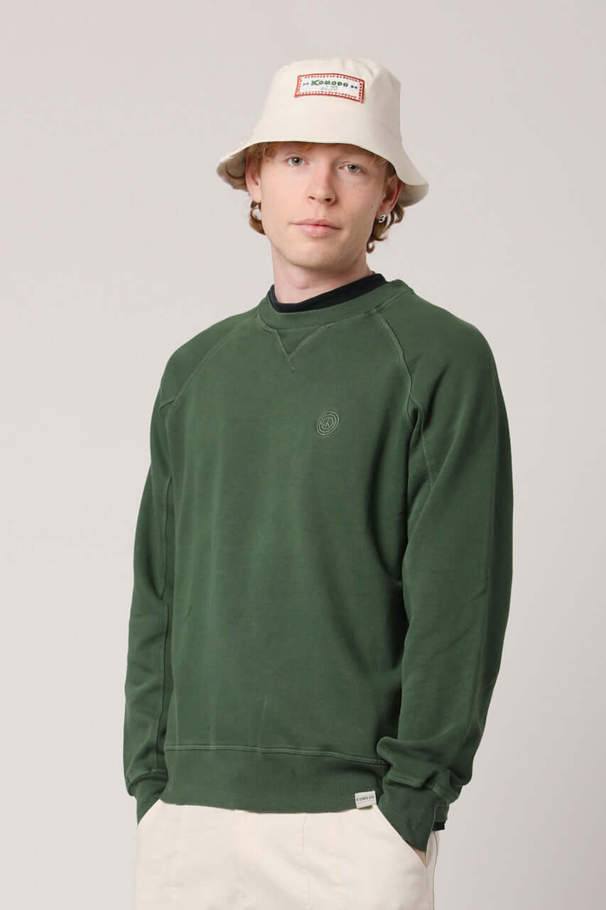 ANTON Men's - Organic Cotton Crewneck Green