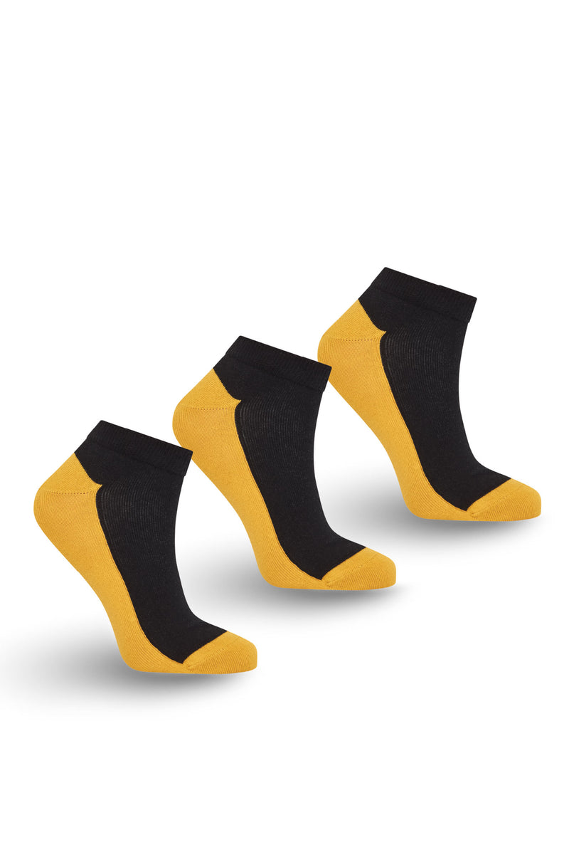 ANKLE Box Set (x3 pairs) - Organic Cotton Socks Black