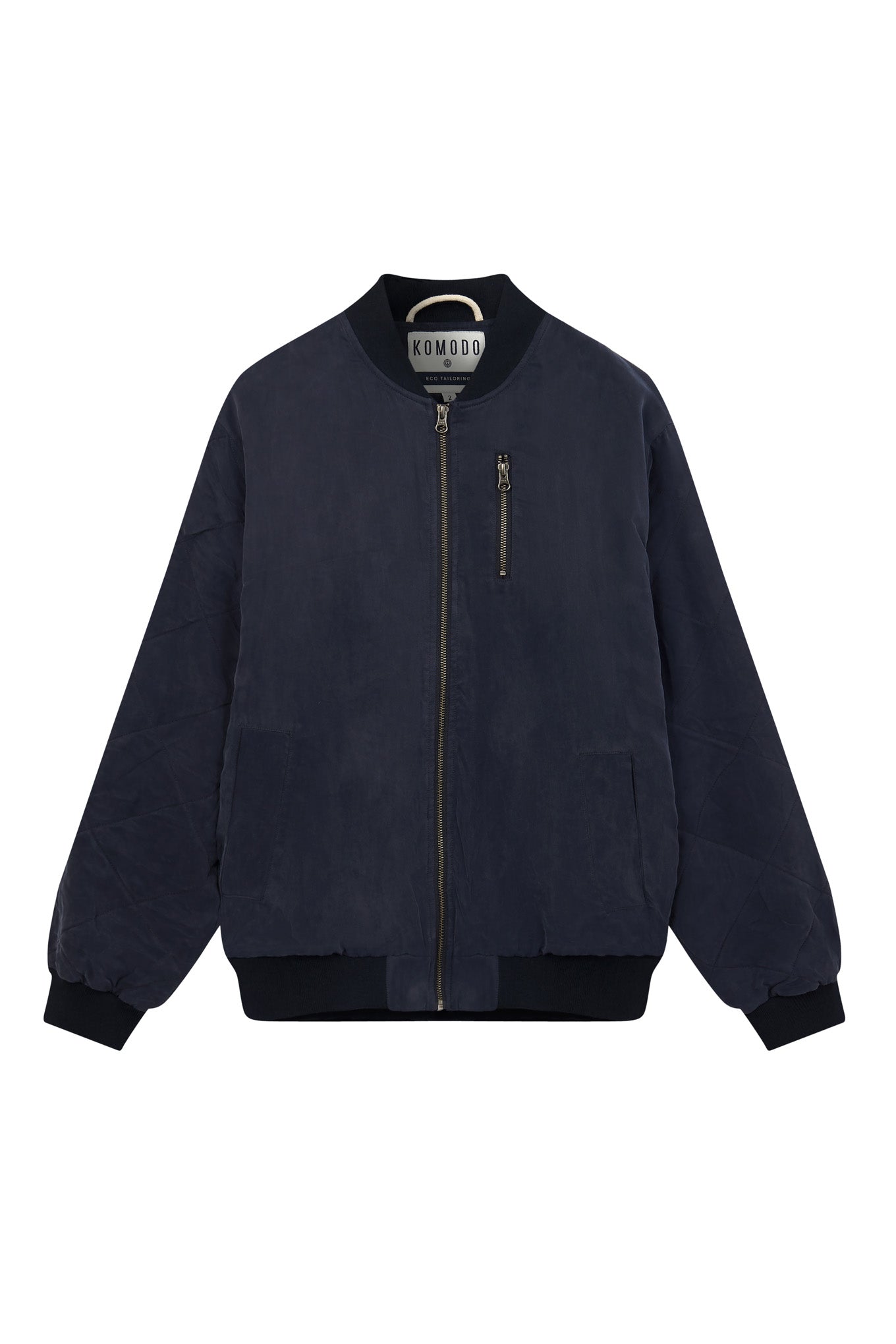 T Bomber Cupro Men's Jacket - Dark Navy