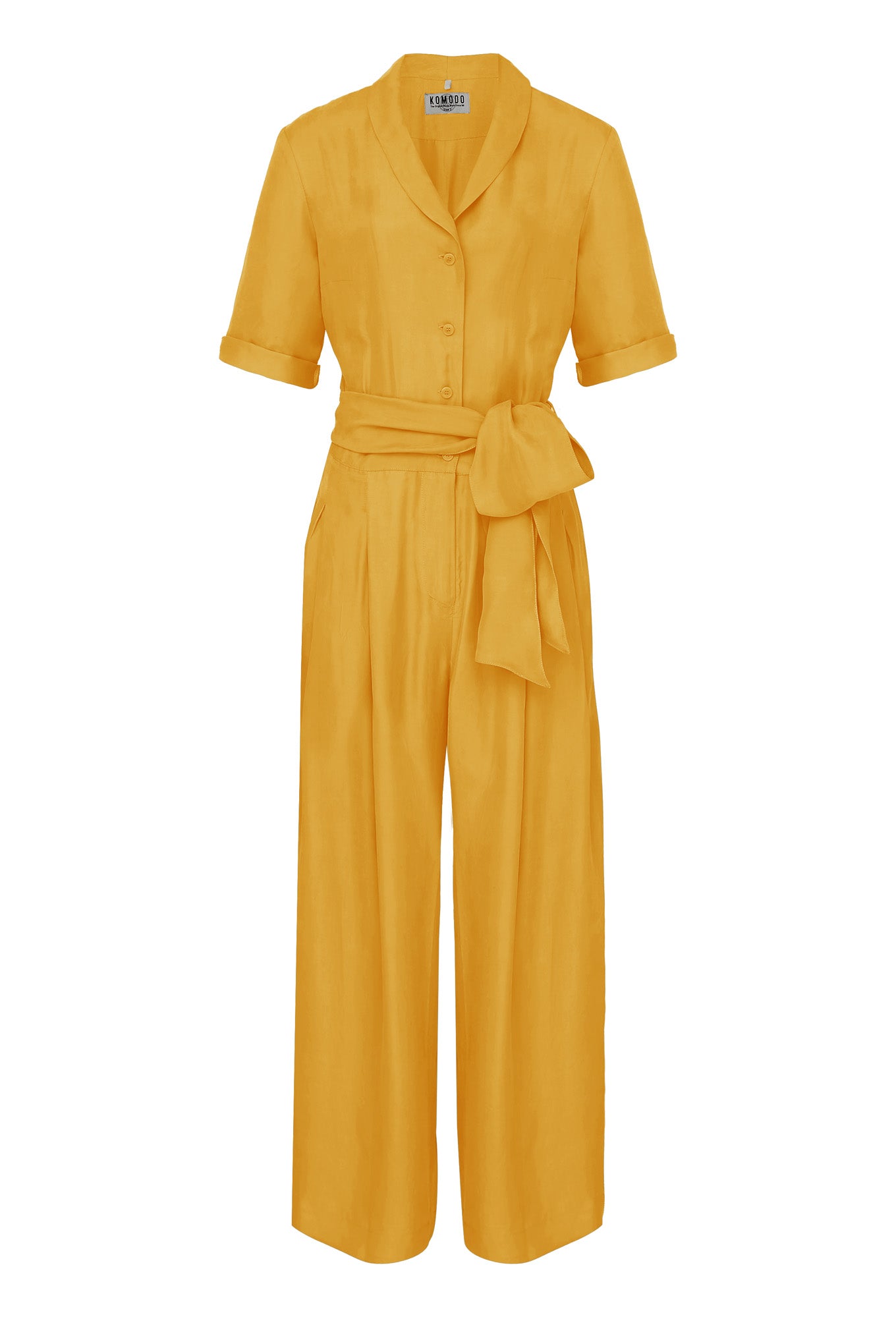 PLANET Cupro Jumpsuit - Amber