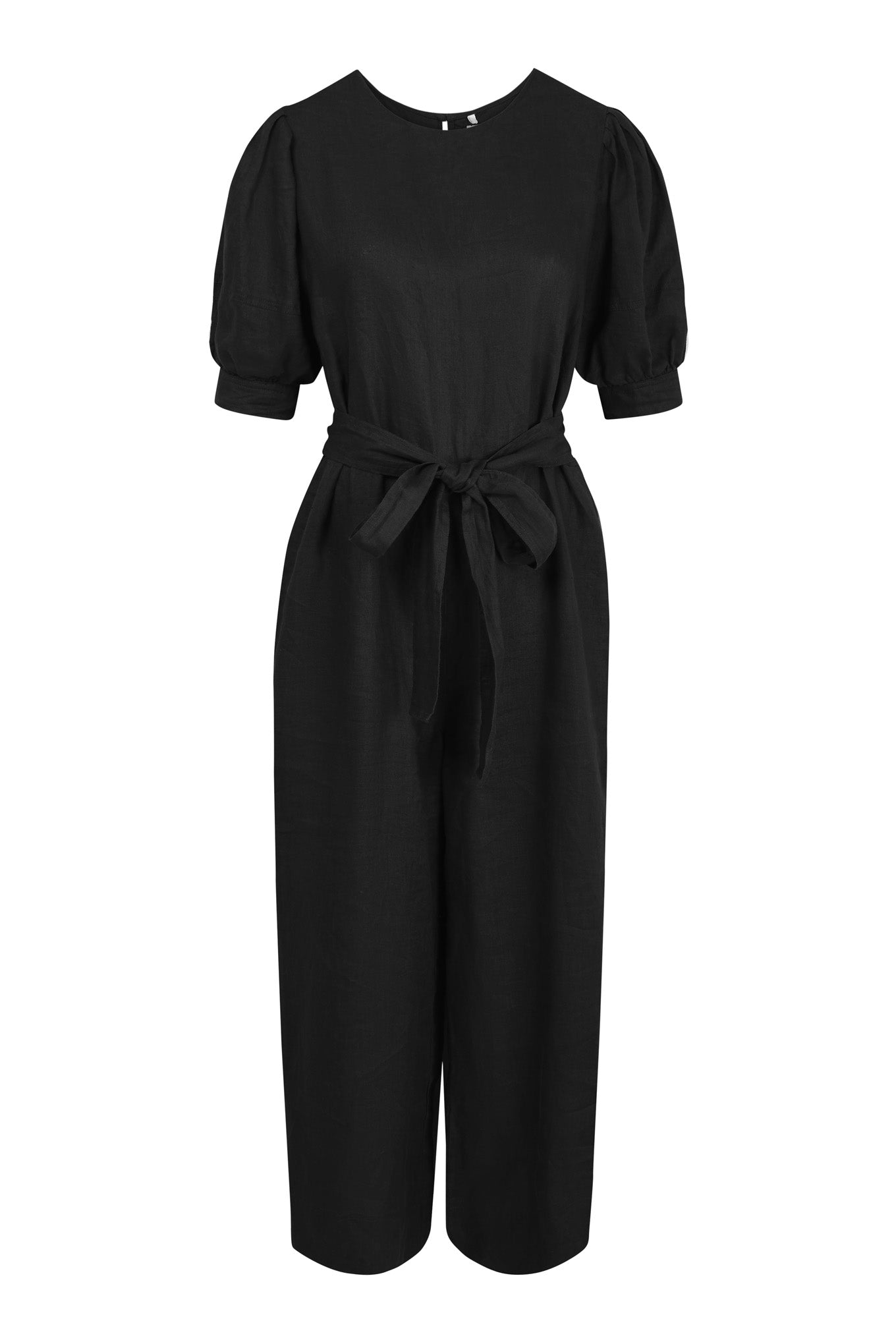 FAYE Linen Jumpsuit - Black