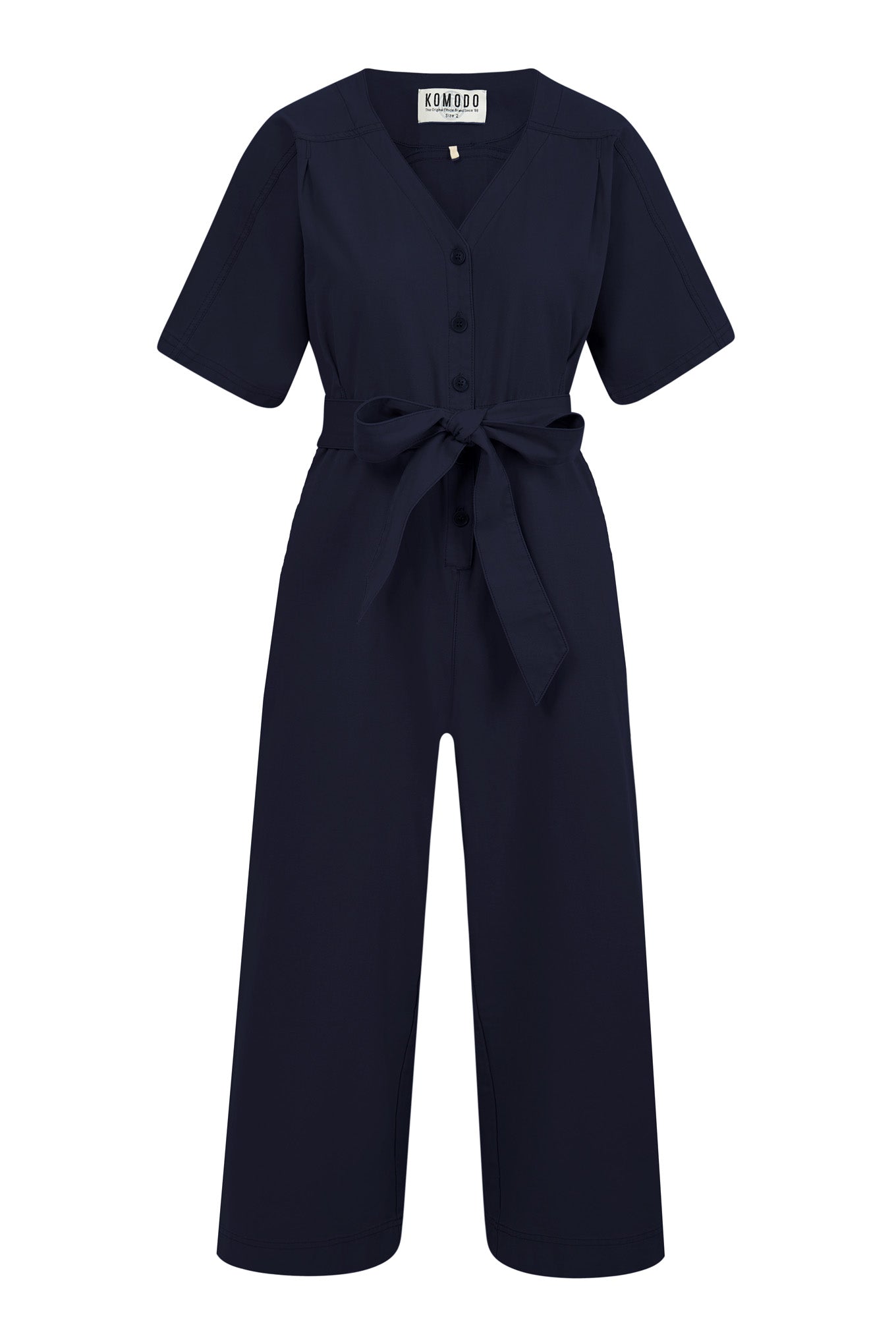 ASTIR Organic Cotton Canvas Jumpsuit - Navy