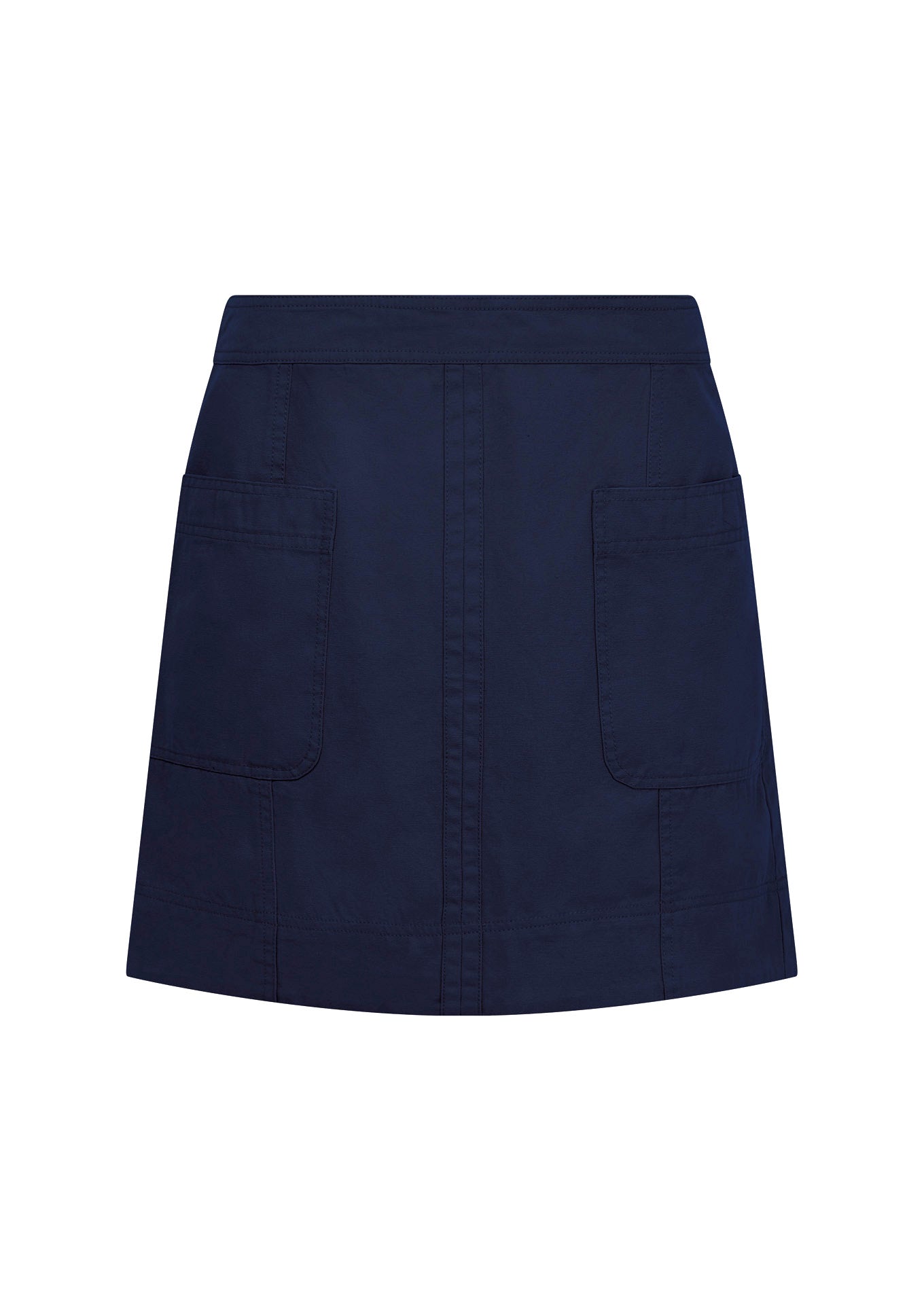SUKI Organic Cotton Mini Skirt - Dark Navy