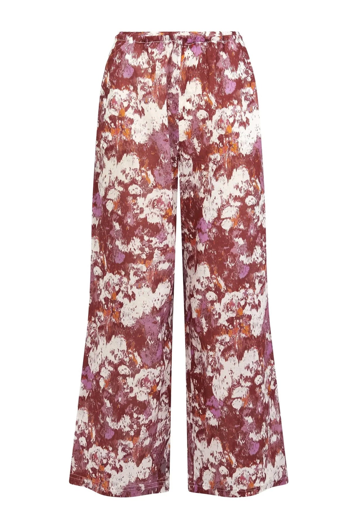 NARI PALAZZO Organic Cotton Trouser - Poppy Red - Komodo Fashion