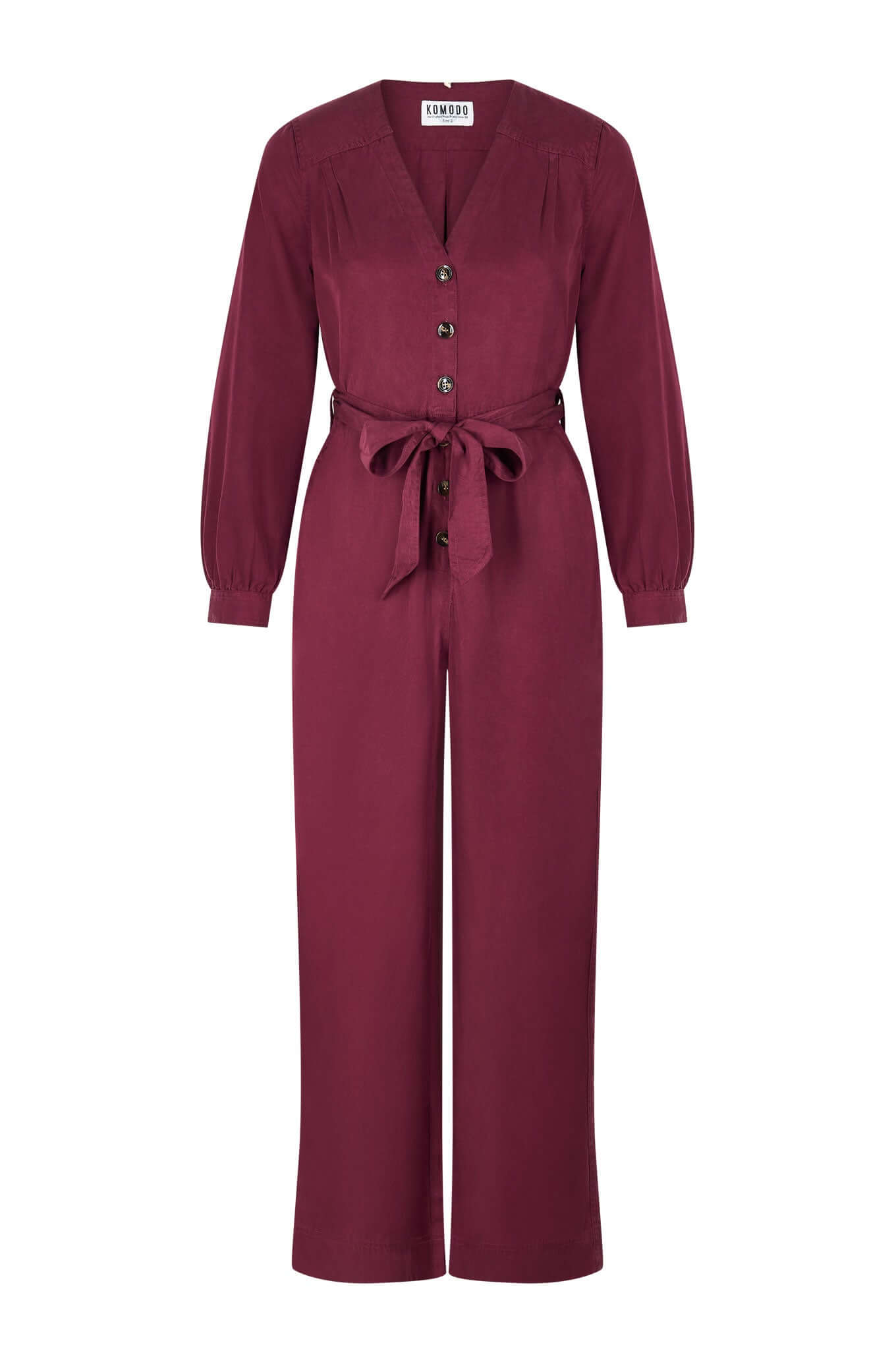 MAKI - Tencel Jumpsuit Cherry