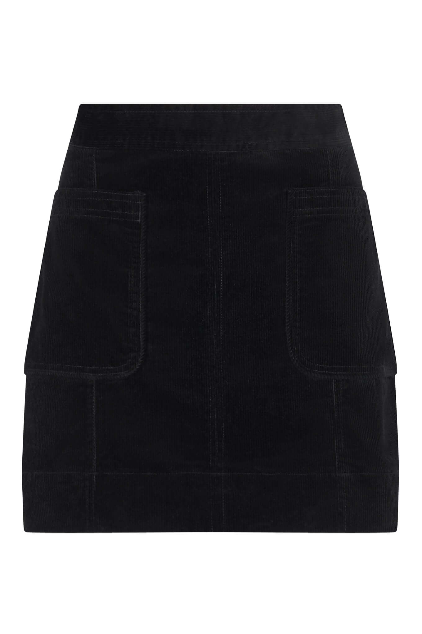 SUKI - Organic Cotton Mini Skirt Black