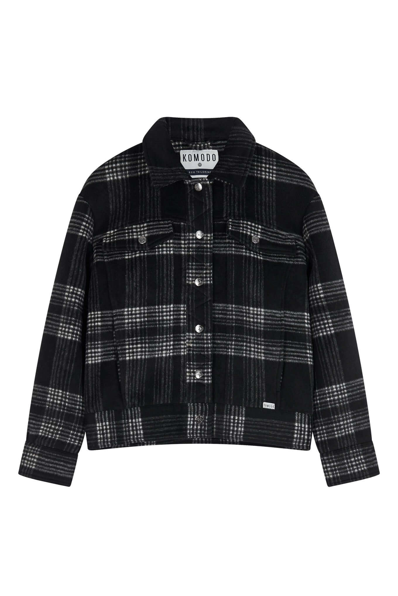 FUDO - Recycled Pet Jacket Mono Check