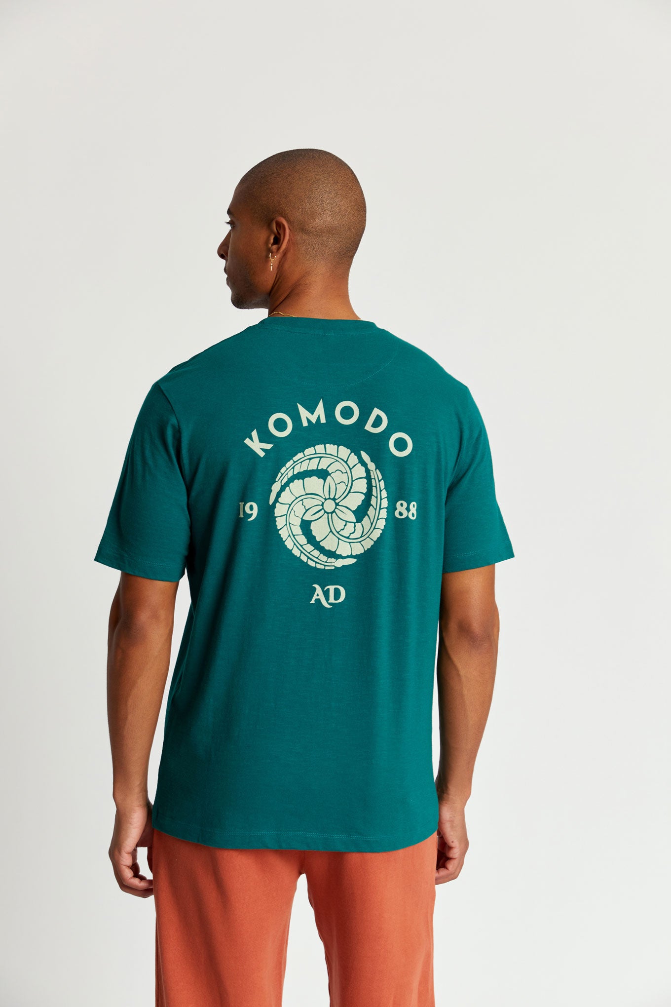 CREST Tee GOTS Organic Cotton - Teal Green