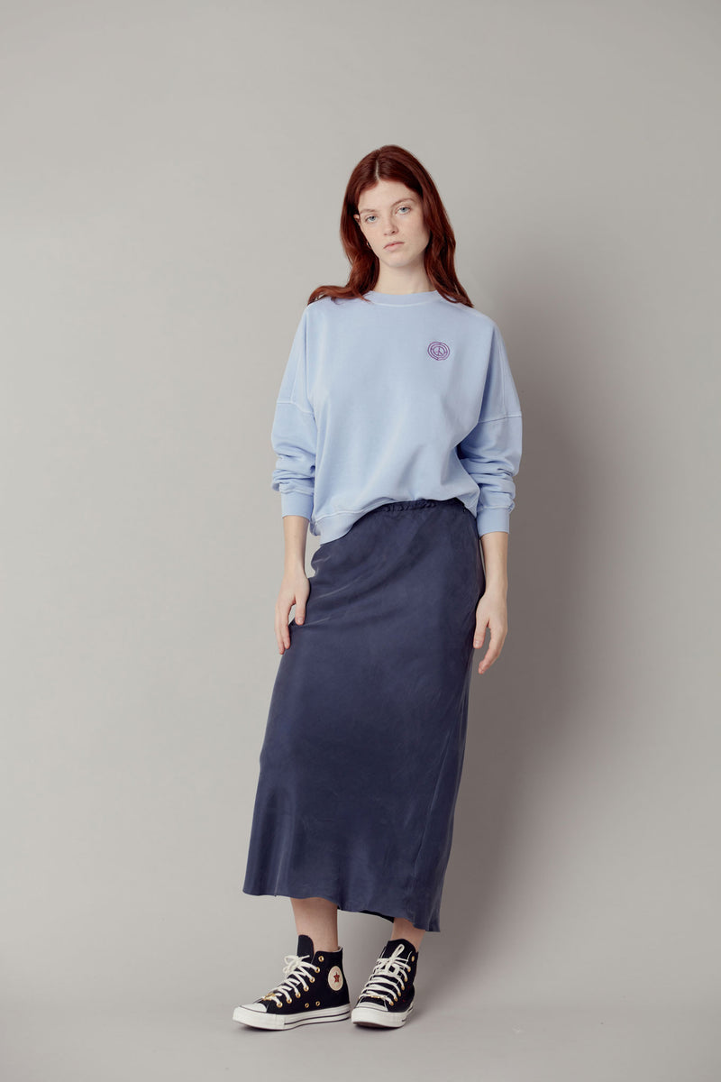 RAI Slip Skirt - Cupro Dark Navy