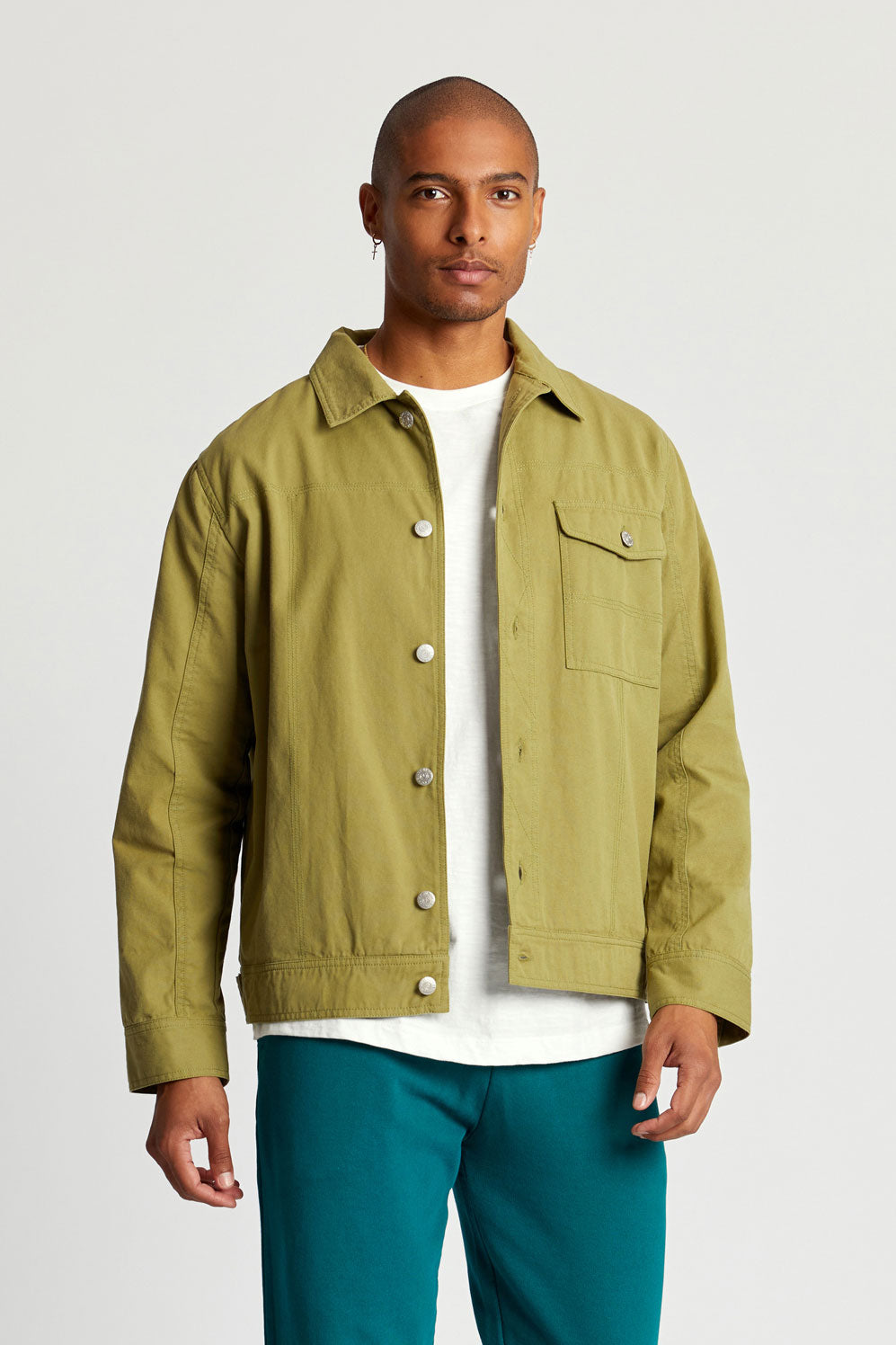 DUNBAR Organic Cotton Men's Jacket - Khaki - Komodo Fashion