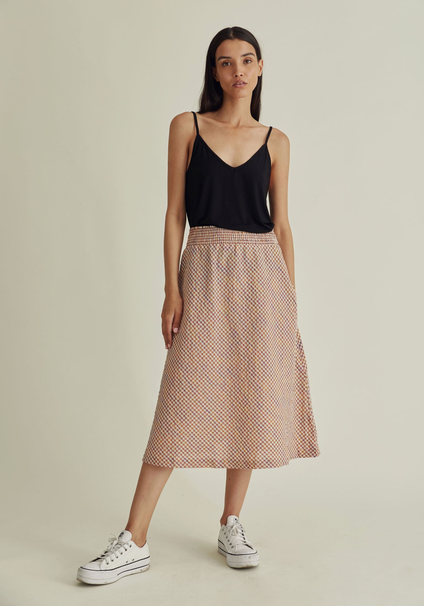 ALICIA Midi Skirt - Organic Cotton