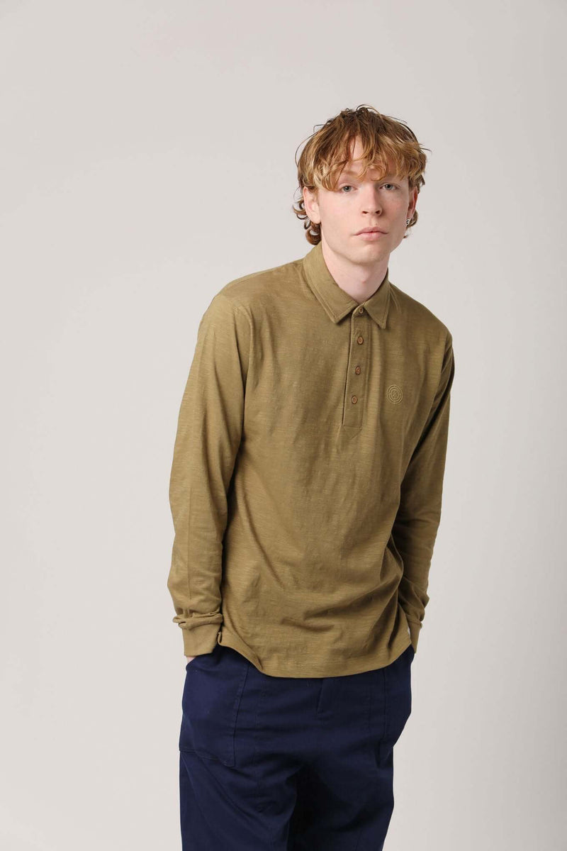 GENESIS - Organic Cotton Polo Top Moss Green