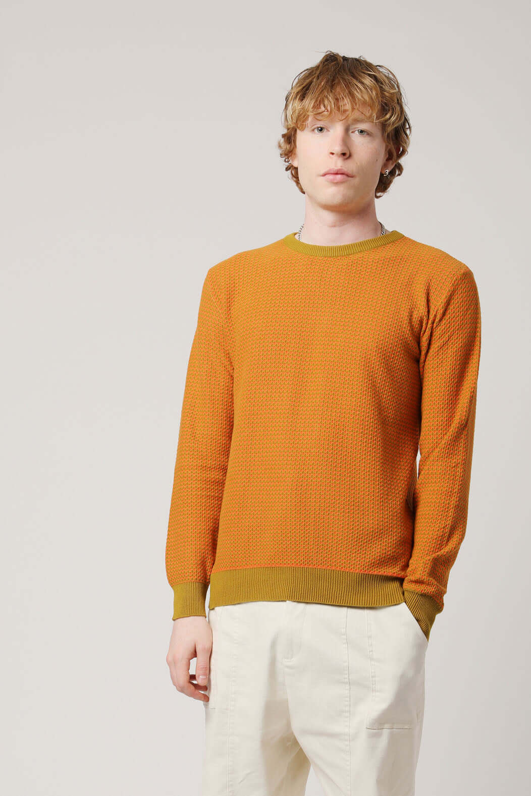 HASAN -  Organic Cotton Jumper Carrot