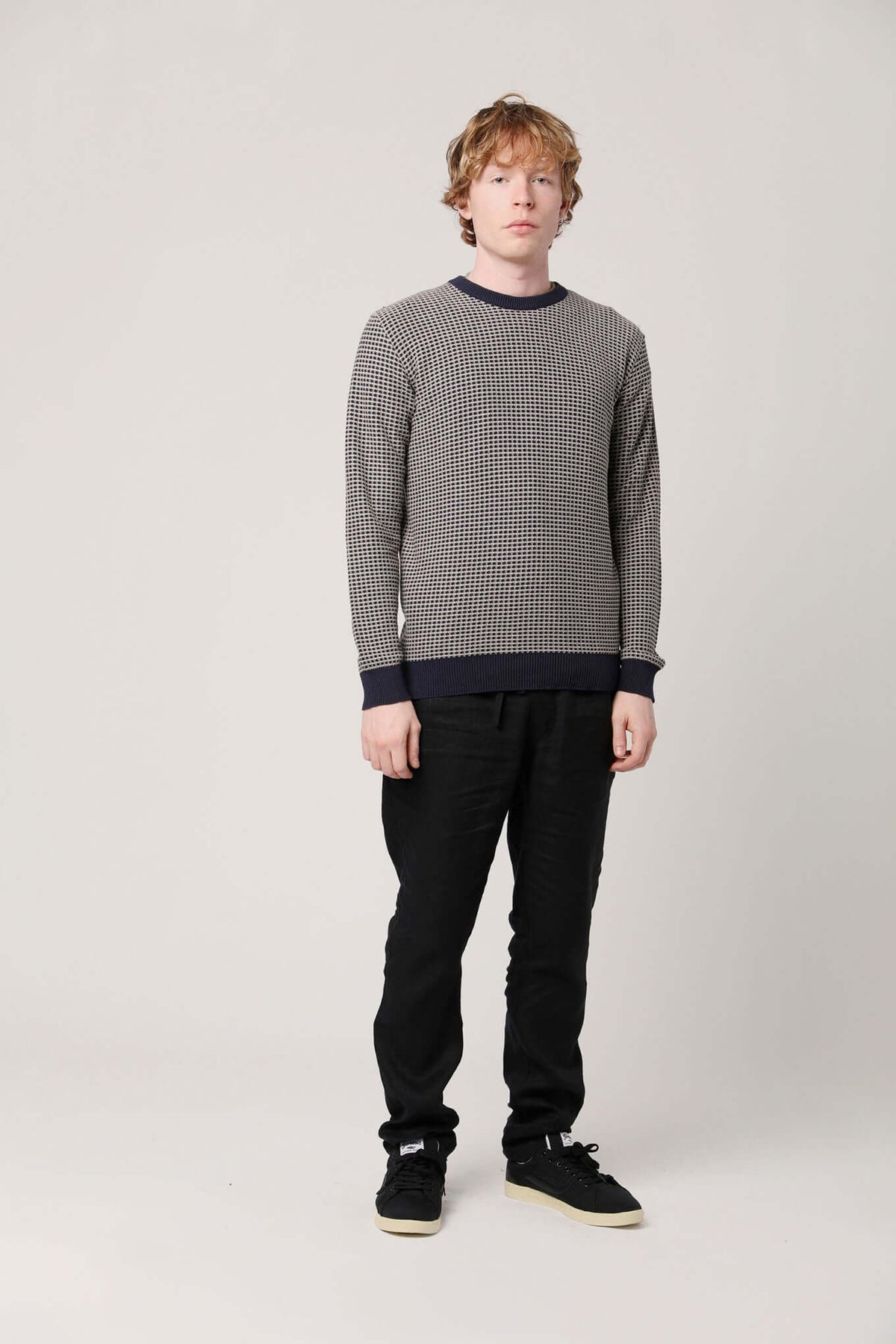 HASAN  - Organic Cotton Jumper Navy