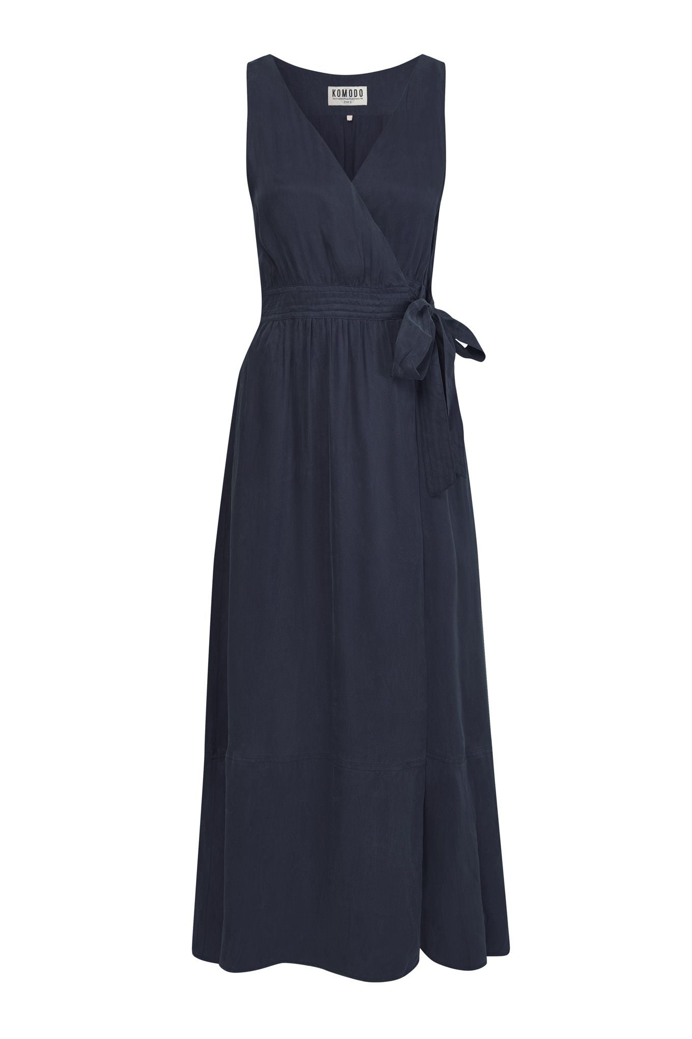 MIKA Dress - Cupro Dark Navy
