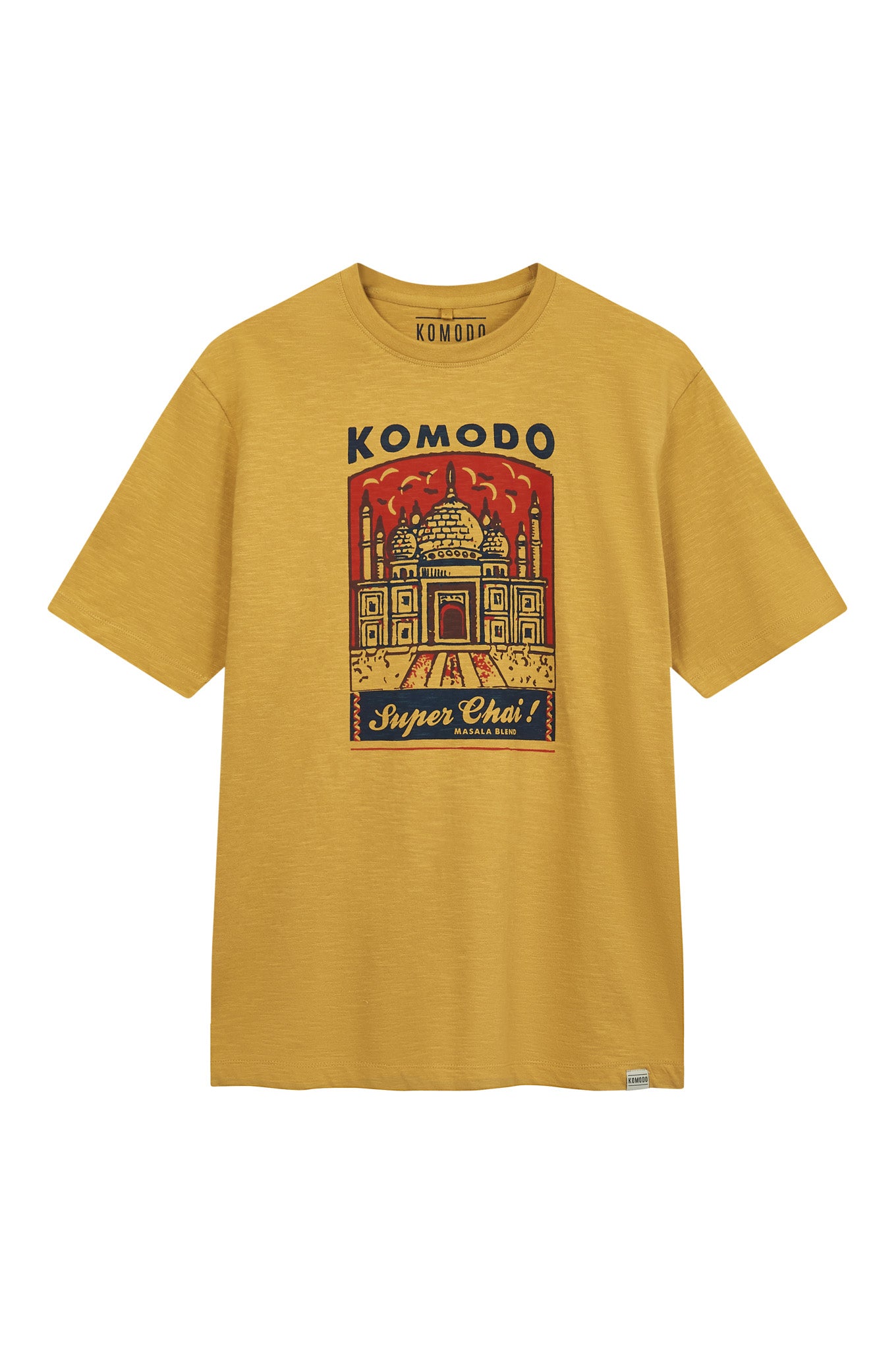 SUPER CHAI Mens GOTS Organic Cotton Tee - Honey