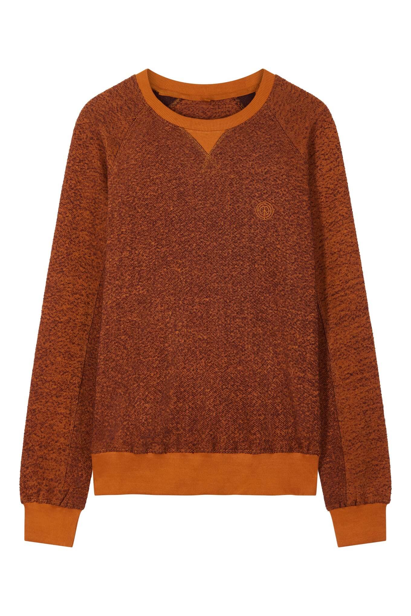 ANTON - Organic Cotton Sweat Tobacco Brown