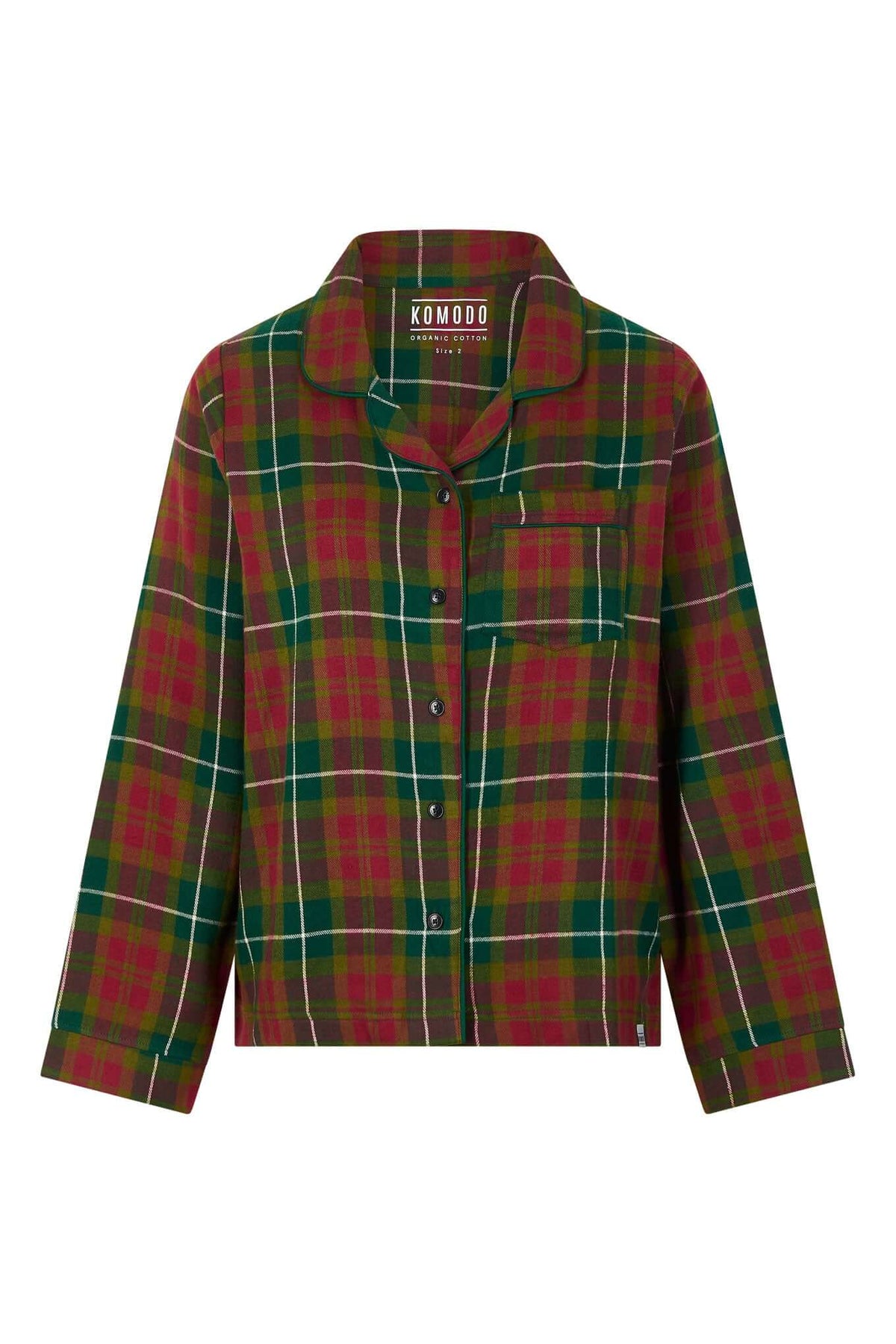 JIM JAM Womens - GOTS Organic Cotton Pyjama Shorts Set Green