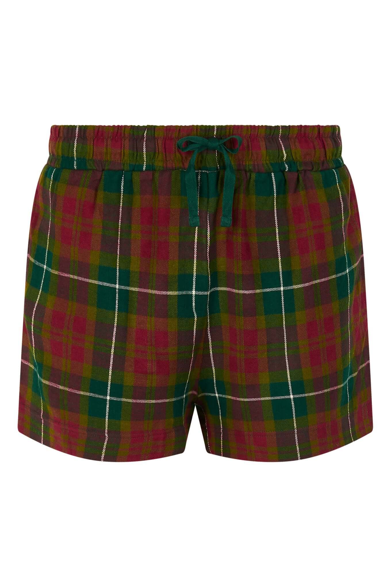 JIM JAM Womens - GOTS Organic Cotton Pyjama Shorts Set Green