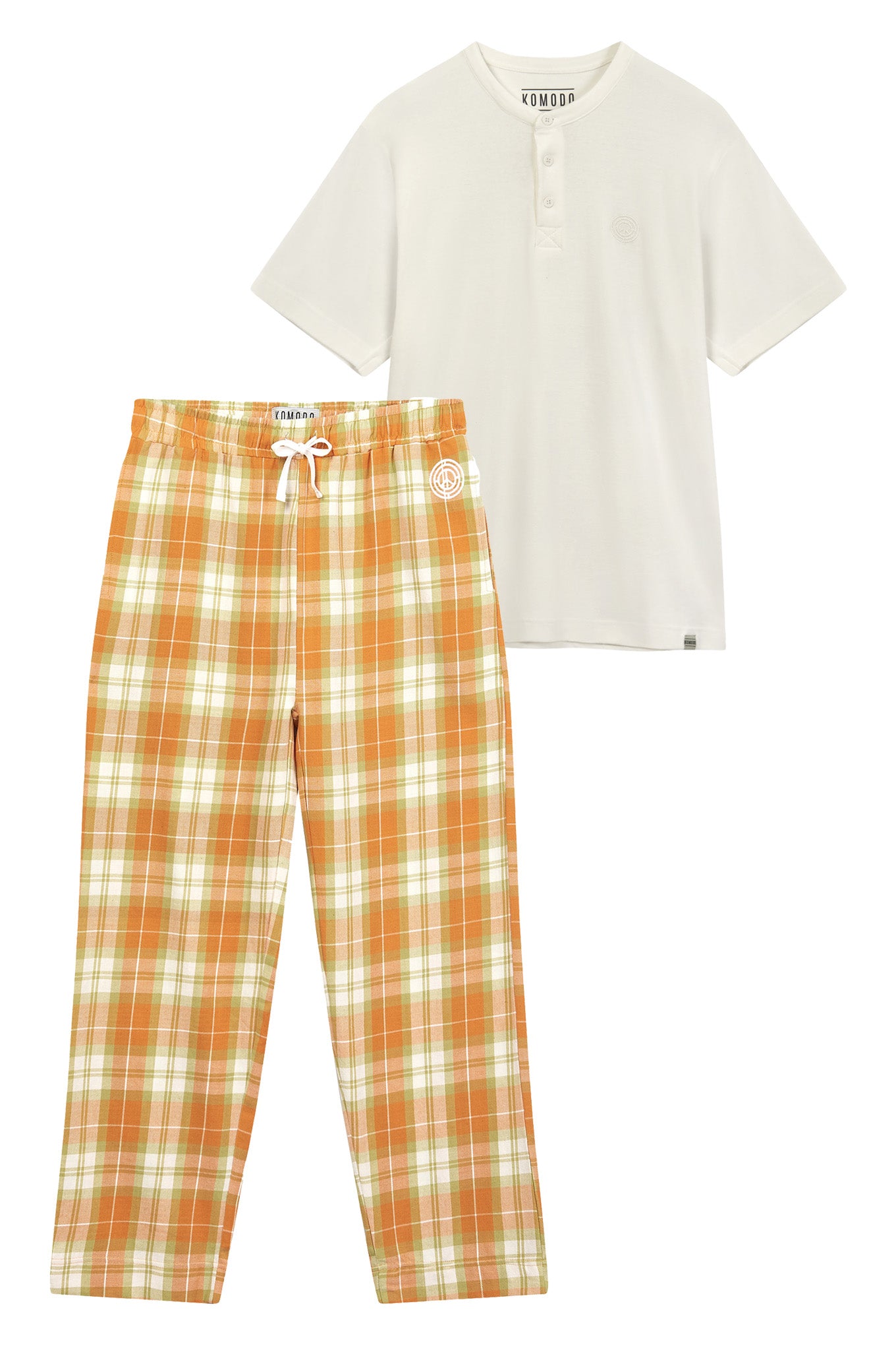 JIM JAM - Men's Organic Cotton Pyjama Set Orange