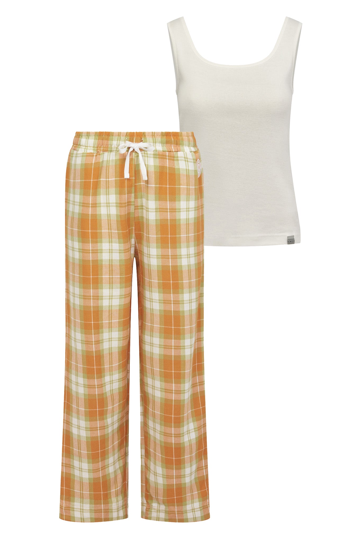 JIM JAM Pyjama Trousers Set Womens - GOTS Organic Cotton Orange