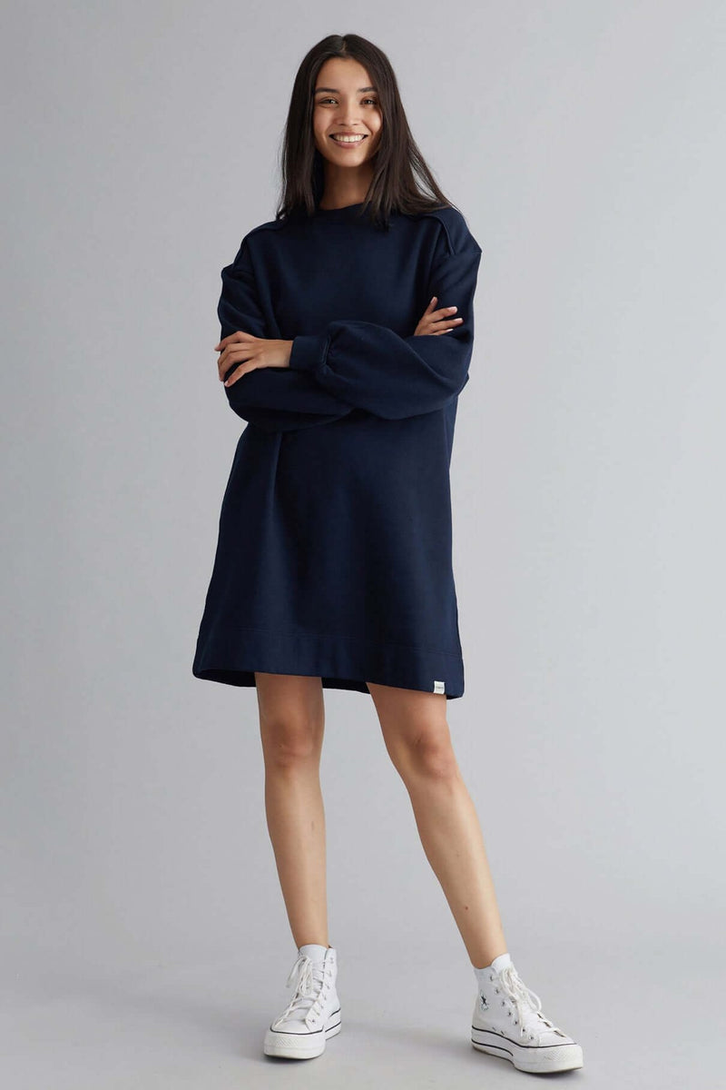 ISABELLA  - Organic Cotton Dress Navy