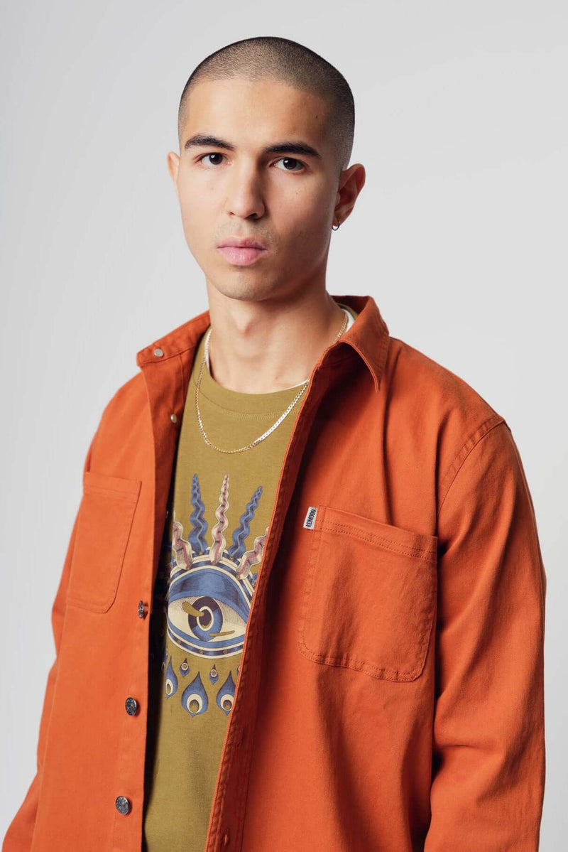 JEAN - Organic Cotton Overshirt Tobacco
