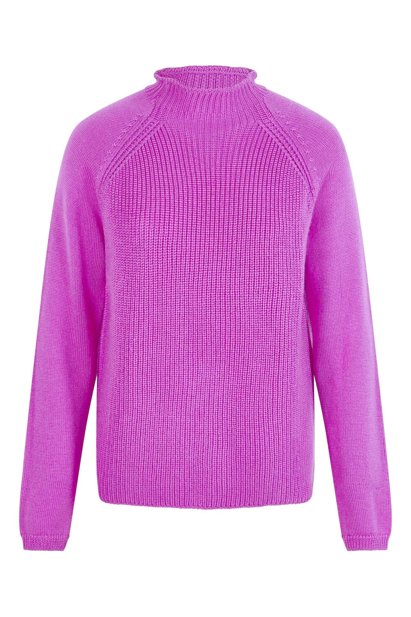 KATTY - Fine Merino Jumper Fuchsia