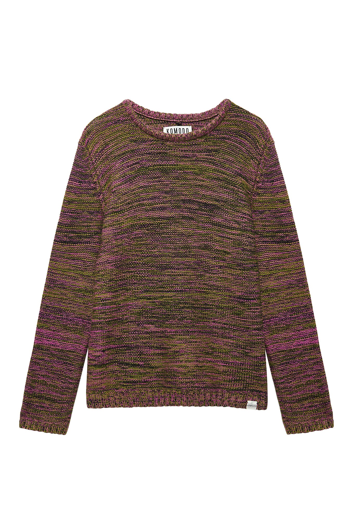 GLITCH - Fine Merino Jumper Fuchsia