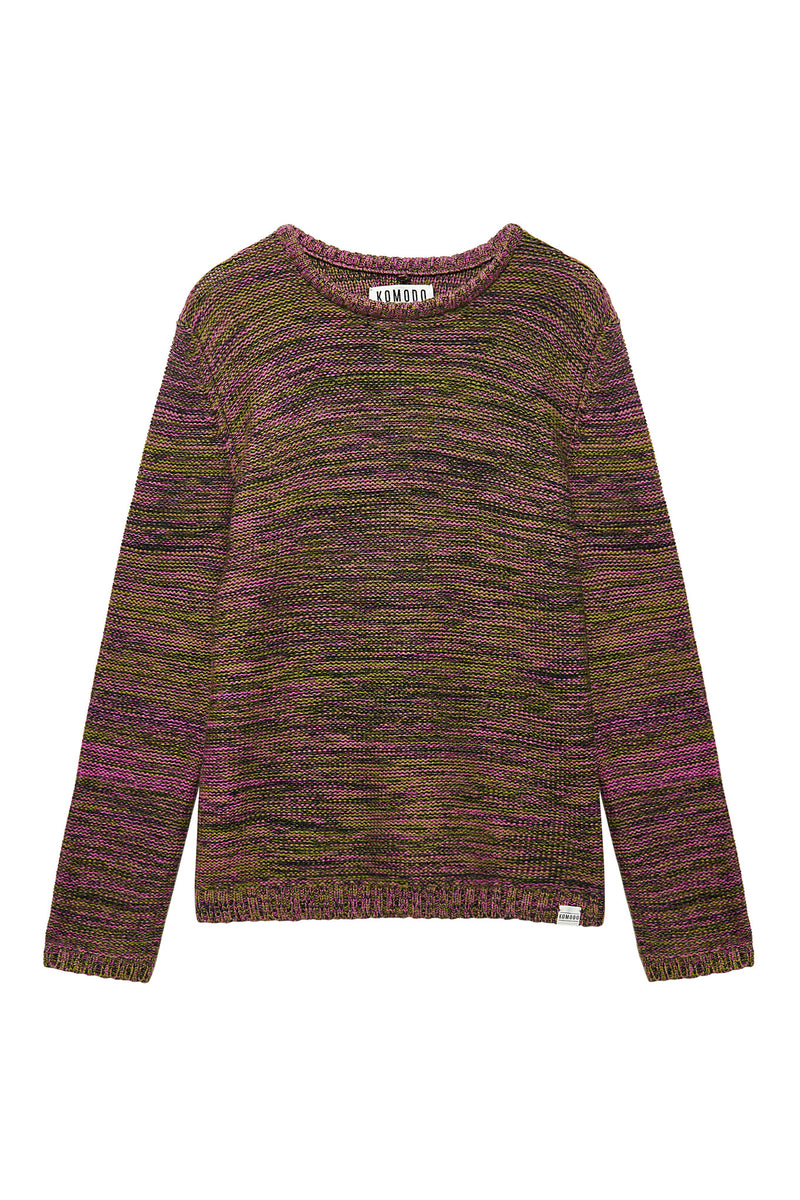 GLITCH - Fine Merino Jumper Fuchsia
