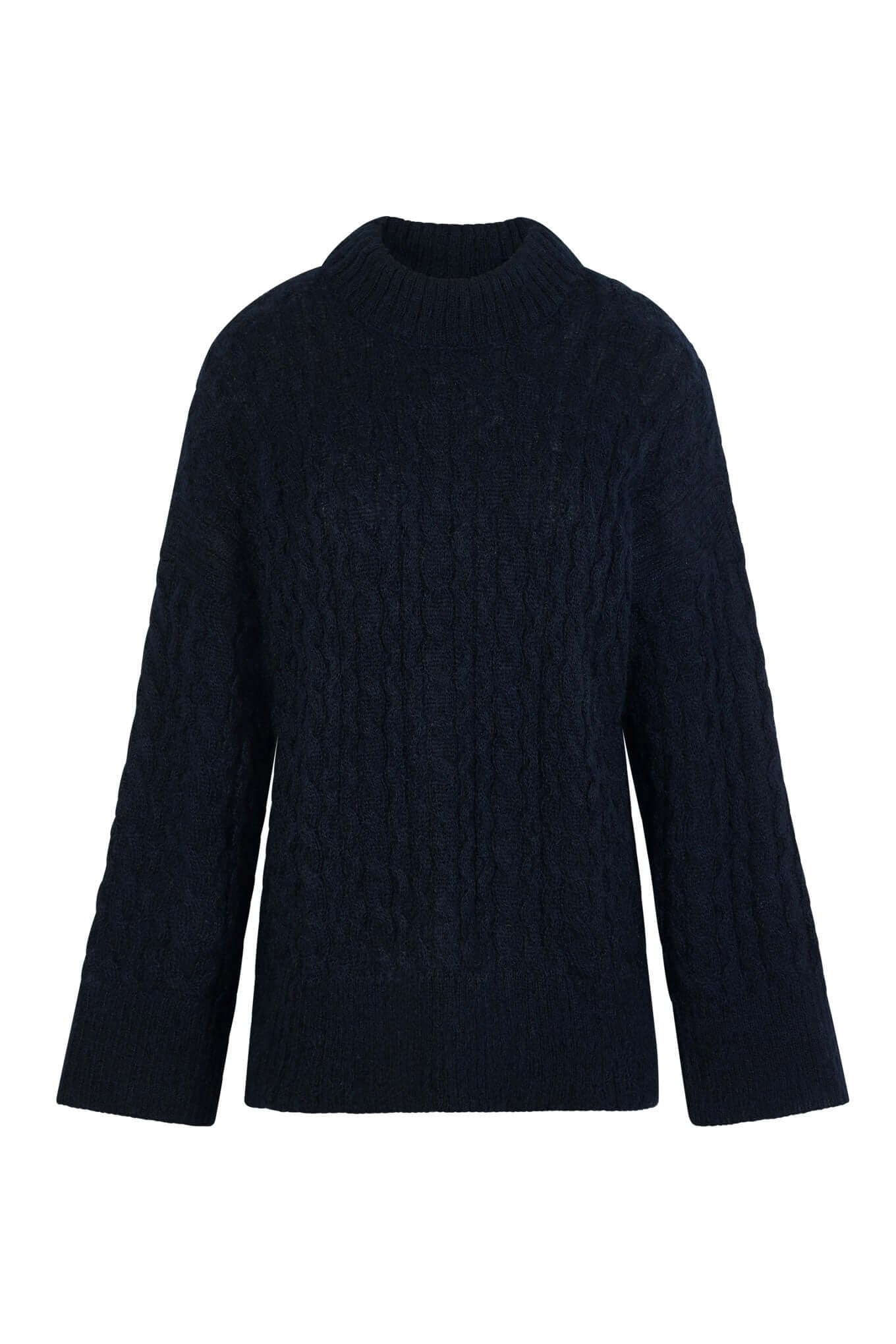 FUJI - Mohair Blend Jumper Navy