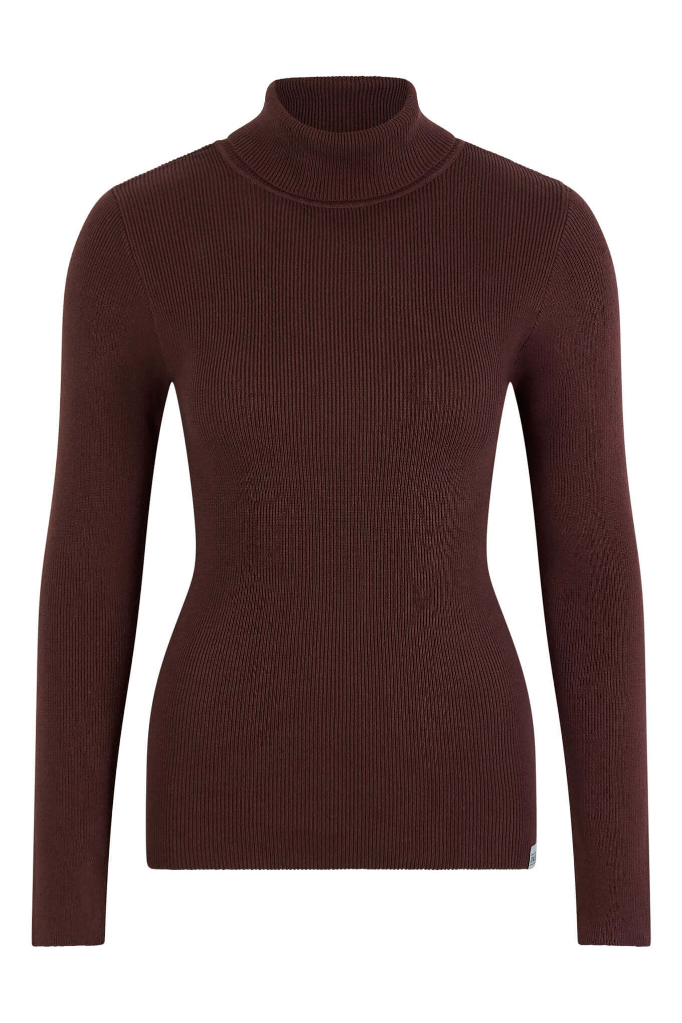 KEIKO - GOTS Superfine Organic Cotton Rollneck Chocolate