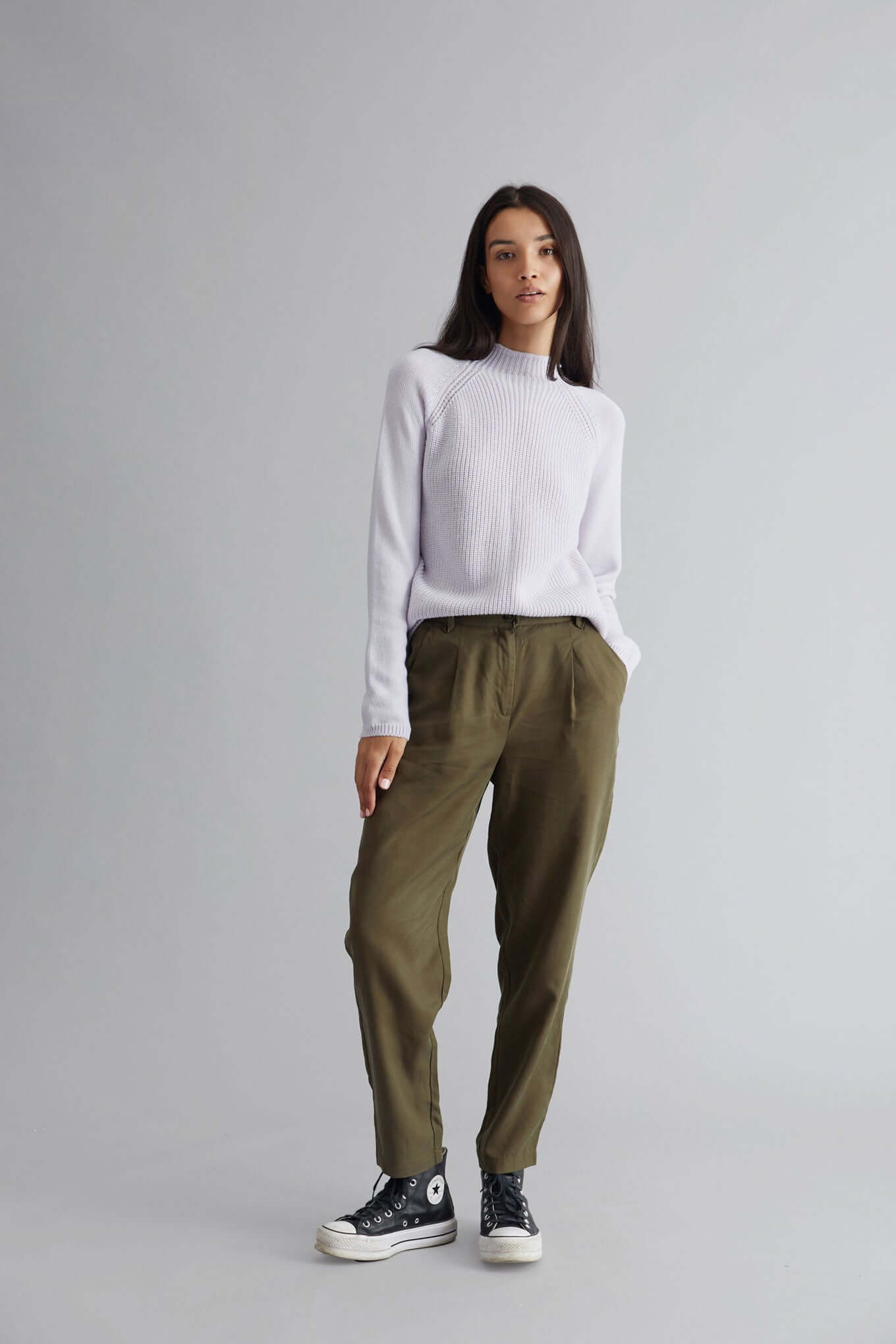 LILA - Tencel Trousers Khaki