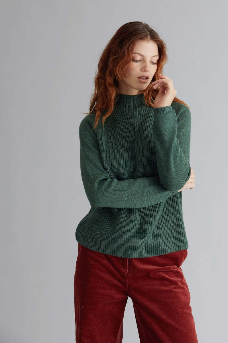 KATTY - Fine Merino Jumper Green