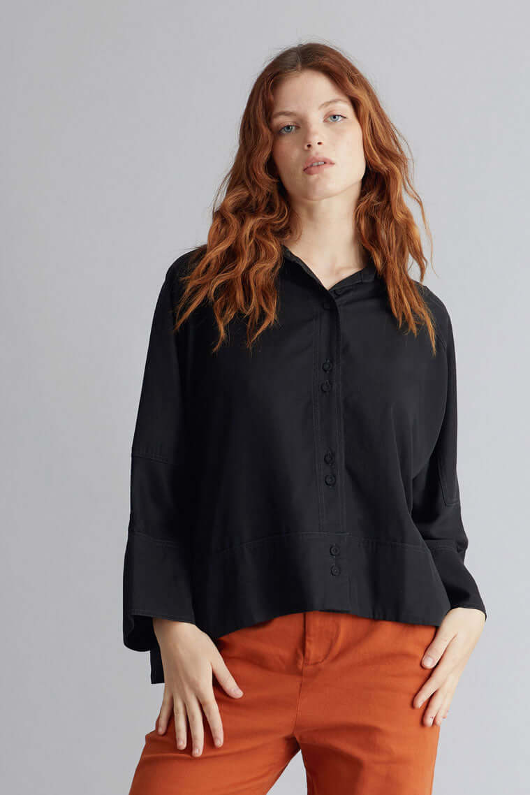 KIMONO - Shirt Black
