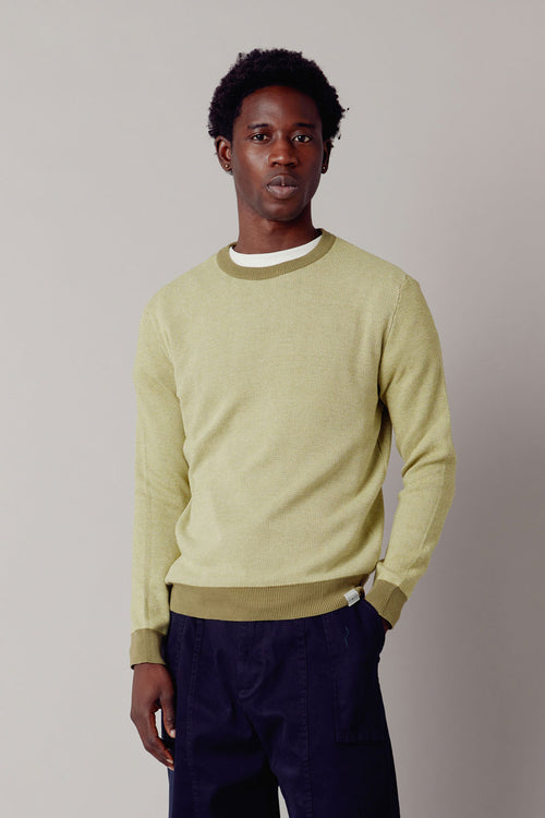 LEON Jumper Men's GOTS Organic Cotton - Teal Green