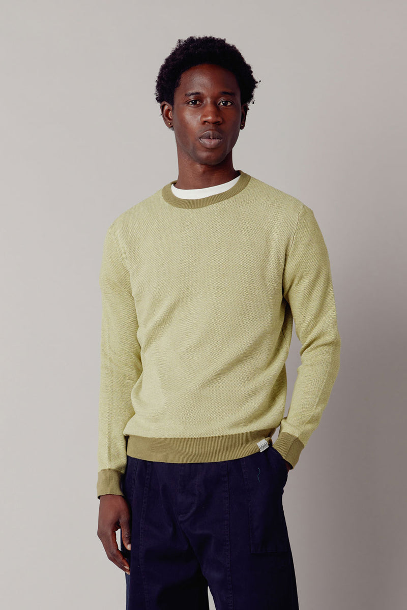 LEON Jumper Men&#39;s GOTS Organic Cotton - Teal Green