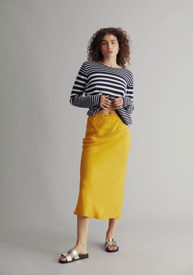 RAI Slip Skirt - Cupro Amber