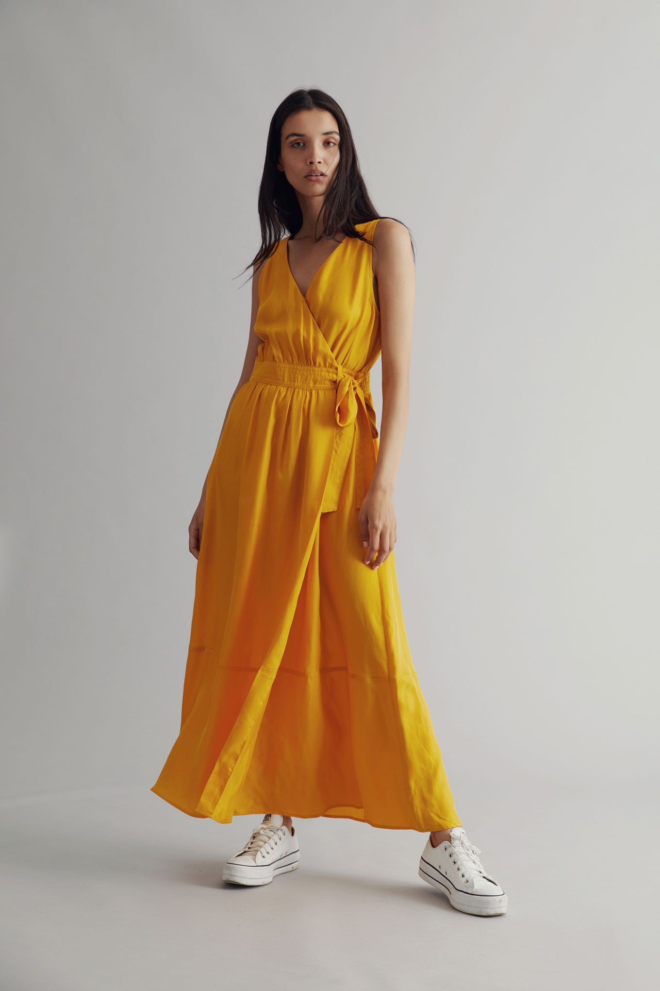 MIKA Dress - Cupro Lenzing Viscose Amber