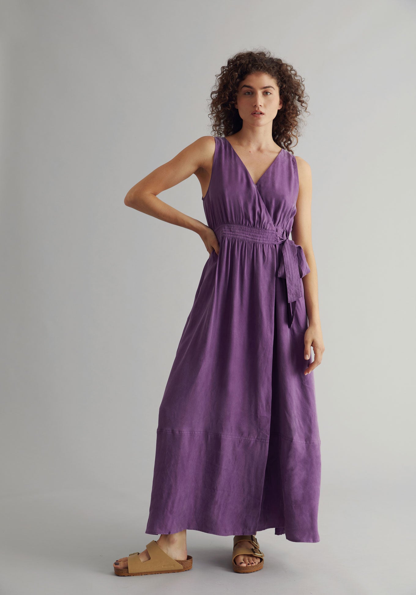 MIKA Dress - Cupro Viscose Purple
