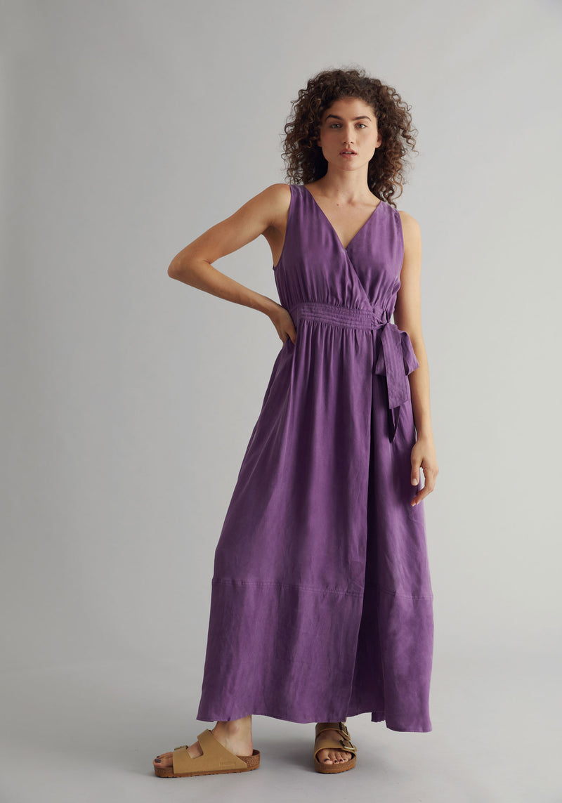 MIKA Dress - Cupro Viscose Purple
