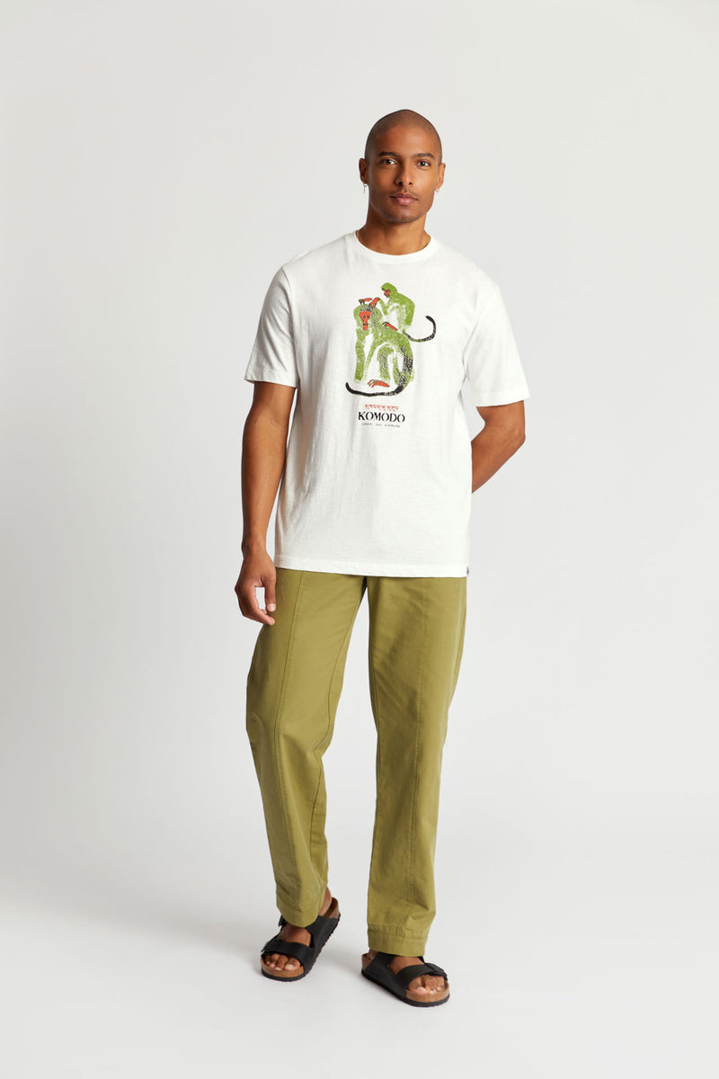 ZIGGY Organic Cotton Trousers - Khaki Green