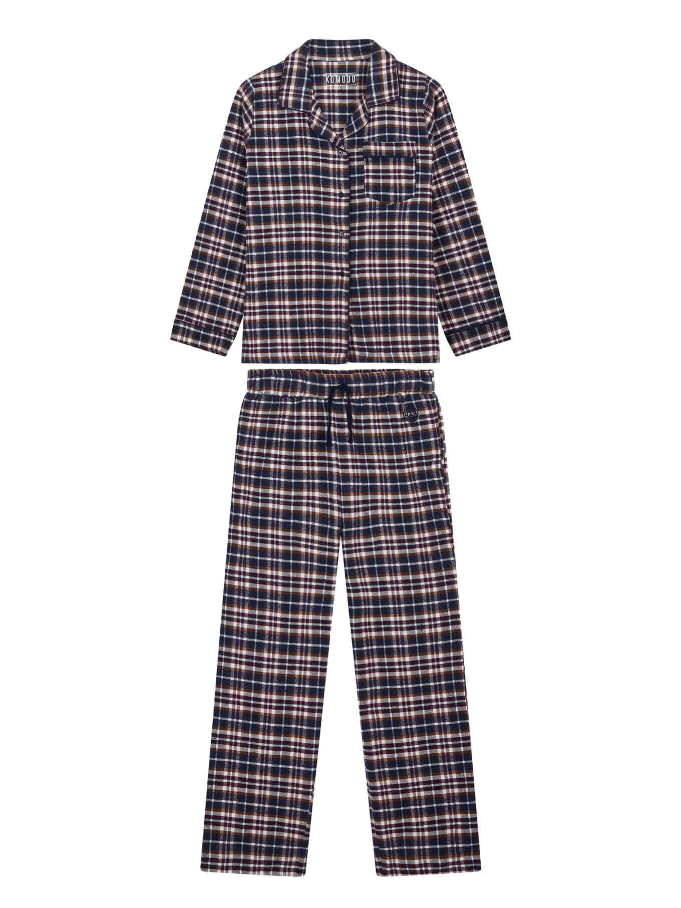 JIM JAM Mens -  Organic Cotton Pyjama Set Navy